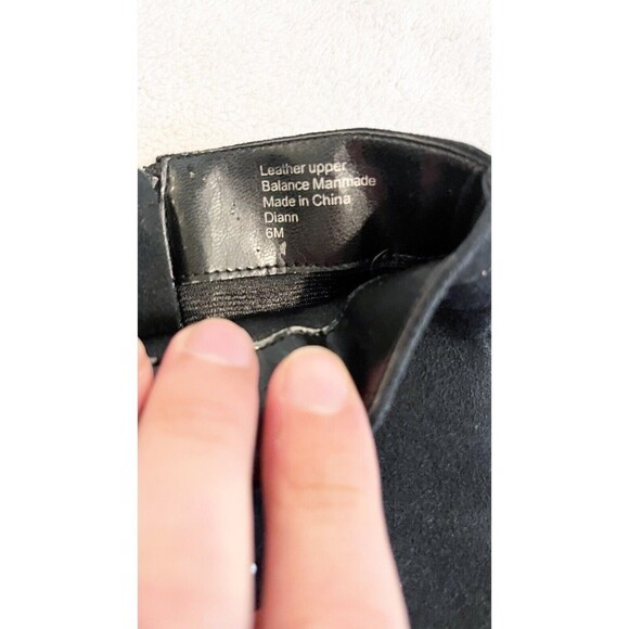 Alfani Women’s Black Tall Boots Heels 6M Vintage Y2K Metal Studded Suede Leather - Picture 5 of 12